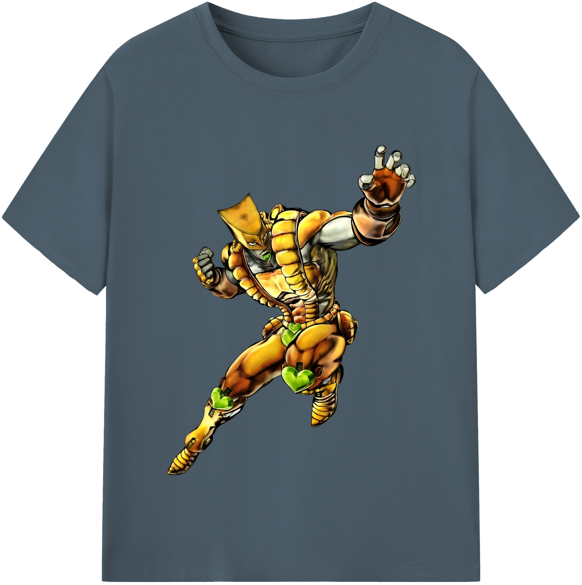 （画像用） ジョジョの奇妙な冒険 ディオ?ブランドー JoJo's Bizarre Adventure Dio Brando 綿100％半袖Tシャツ（フロントプリント）